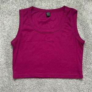 SHEIN Magenta Crop Top